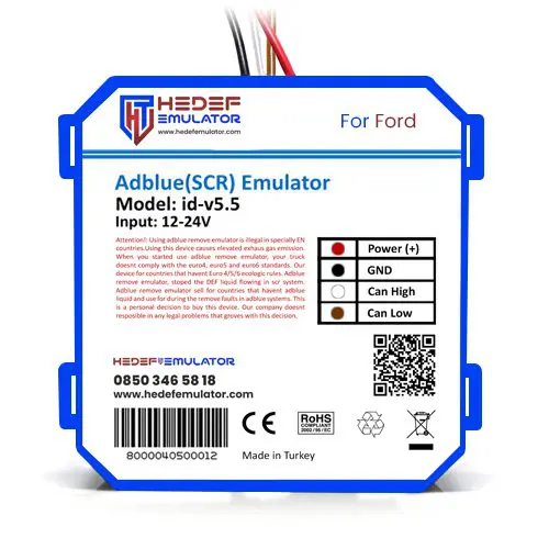 Ford Euro 5,5 AdBlue İptal Emülatörü