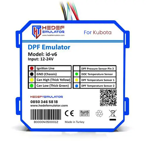 Kubota DPF (Dizel Partikül Filtresi) Emülatörü