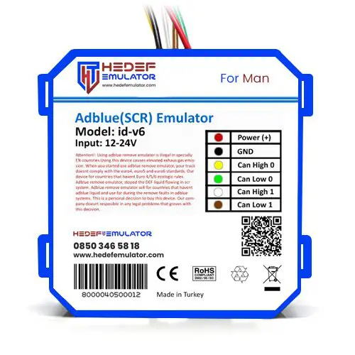 MAN Euro 6 Adblue İptal Emülatörü