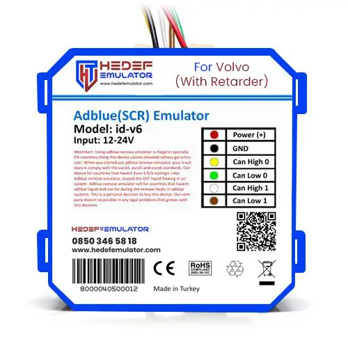 Volvo Euro 6 Adblue İptal Emülatörü (Retarderli Araçlar)